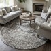 Ковер Graff Merinos F240 grey-beige овал 240x400