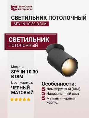 Светильник потолочный SPY IN 10.30 B DIM