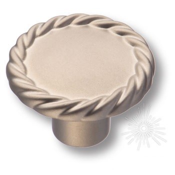 Ручка кнопка 8581-500, материал Замак, отделка Никель, 23*d=34 мм