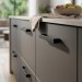 Ручка скоба Gamet UZ-819128-20, материал Замак, цвет Чёрный, отделка Черный, 160*9*28 мм