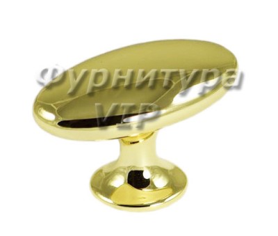 Ручка кнопка RING-09, материал Замак, отделка Золото, 59*34*38 мм