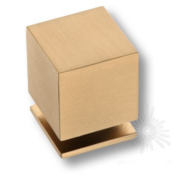 Ручка кнопка SYSTEM 1954 0025 GB, материал Алюминий, отделка Латунь, 32*25*25 мм