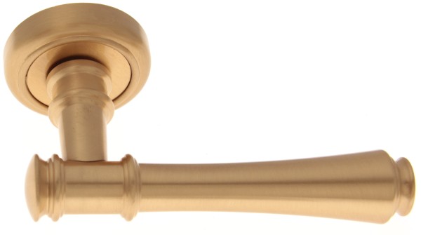 Дверная ручка на круглой розетке 245 V Tako латунь матовая, материал Латунь, отделка Латунь, 128*50*71 мм