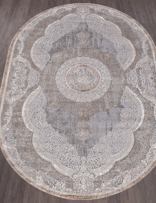 Ковер Armina 3880C grey/brown овал 300x500