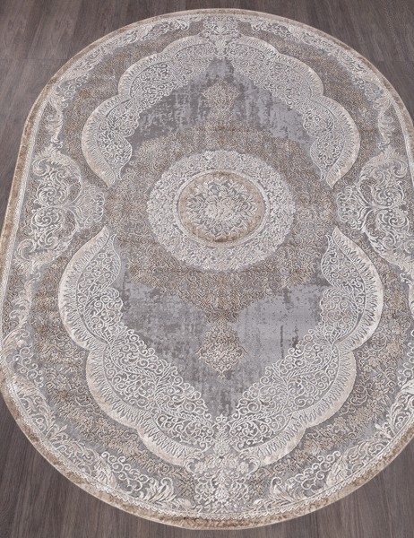 Ковер Armina 3880C grey/brown овал 300x500