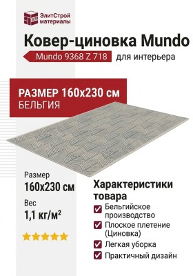 Ковер-циновка Mundo 9368 Z 718 160x230
