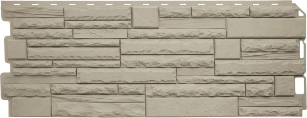 Фасадная панель Альта-Профиль, Скалистый камень ЭКО Кремовый