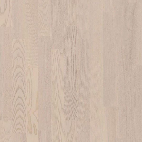 Паркетная доска Polarwood Ясень Рикотта Матт молочно-белый матовый трехполосный