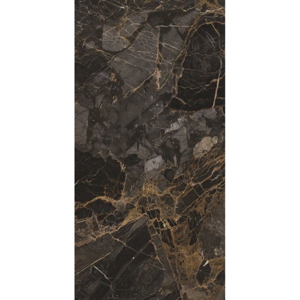 Керамогранит Maimoon Ceramica (Маймун Керамика) HG Glossy Eclipse Black 160х80 см, глянцевый