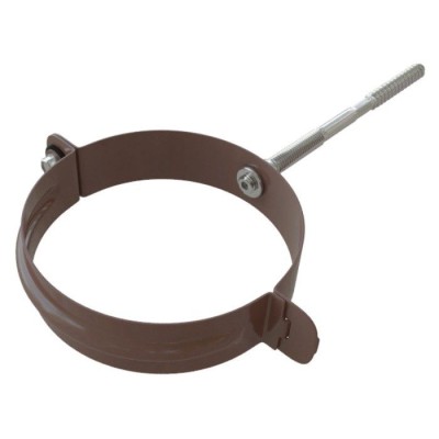 Металлический хомут для трубы, Альта-профиль, Коричневый Элит