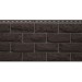 Фасадные панели Grand Line, Колотый камень Design, Шоколадный (шов RAL 7006)