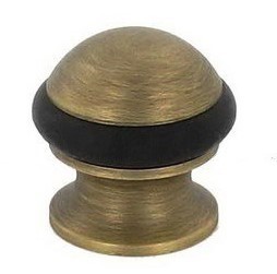 Дверной ограничитель напольный 92/F-ANTIQUE GOLD, материал Латунь, отделка Бронза, d=35 мм