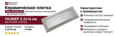 Wow Alchemist Silver Bevel 5.2x16 124124