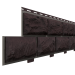 Фасадная панель Доломит, Альпийский премиум, цвет Венге.