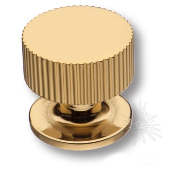 Ручка кнопка 1975 0032 GL, материал Алюминий, отделка Золото, 30*d=32 мм