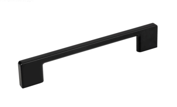 Ручка скоба UZ-819192-20, материал Замак, цвет Чёрный, отделка Черный, 224*9*28 мм