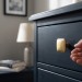 Ручка кнопка SY3310 0008 BSV, материал Замак, отделка Золото, 30*30*25 мм