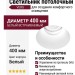 Светильник потолочный VERS 12.40 F W DALI
