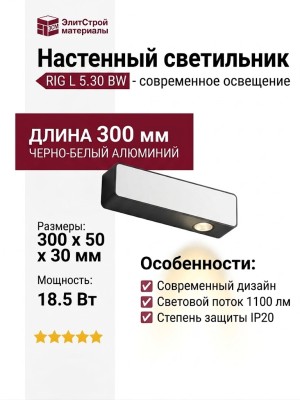 Светильник настенный RIG L 5.30 BW