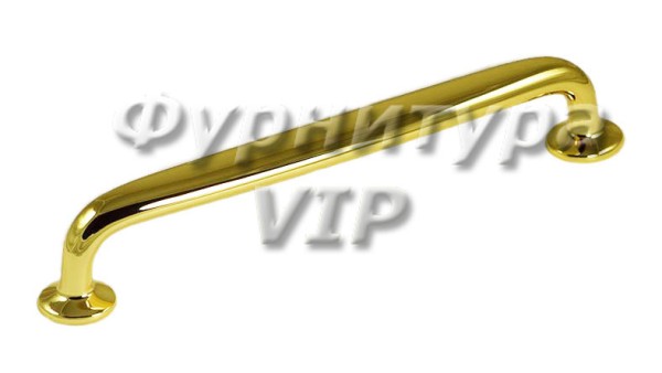 Ручка скоба RING-09 224 мм 900-09-224, материал Замак, отделка Золото, 245*22*33 мм