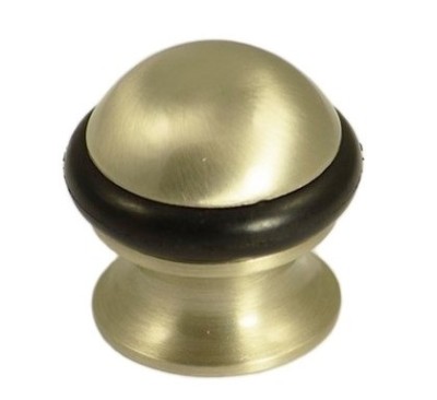 Дверной ограничитель напольный 92/F-NIK MATT, материал Латунь, отделка Никель, d=35 мм