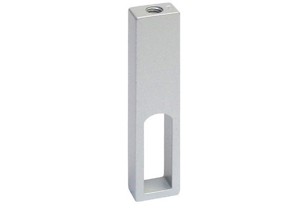 Linear Держатель штанги 10х30 центральный 060.1981.66, материал Сталь, отделка Алюминий, 10x30 мм