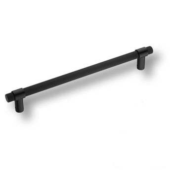 Ручка скоба PH9722 0340 AL6-AL6, материал Алюминий, отделка Черный, 60*25*400 мм