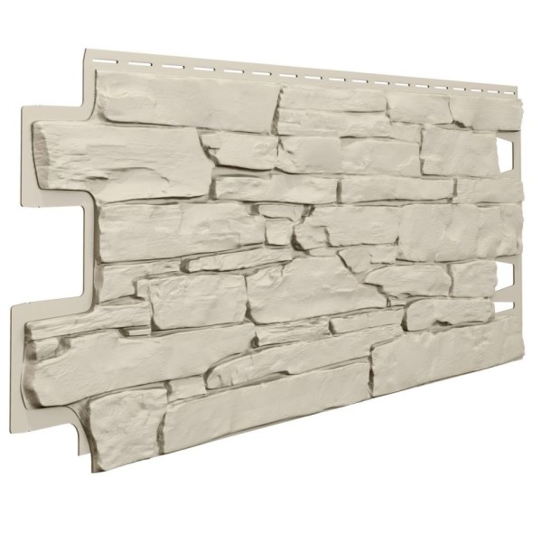 Фасадные панели ТЕХНОНИКОЛЬ, Оптима, Камень, Цвет слоновой кости.