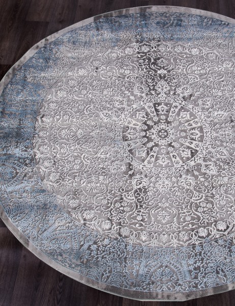 Ковер Armina 3878A blue круг