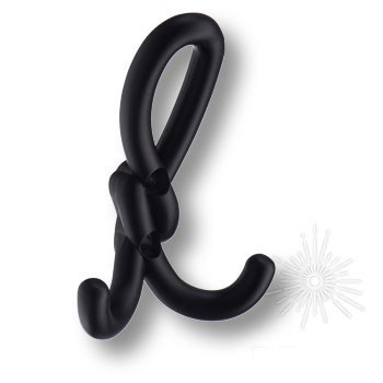 Крючок Dugum Hook Small-Black, материал Замак, цвет Чёрный, отделка Черный, 28*61*87 мм