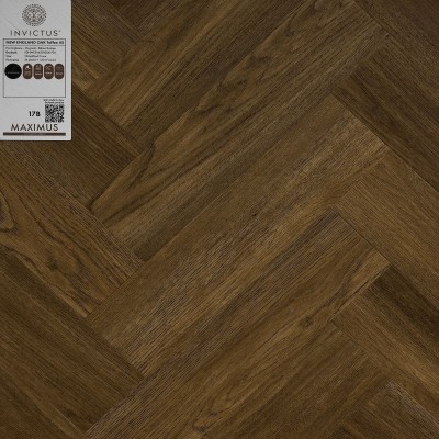 Кварцвиниловая плитка Invictus коллекция Maximus DryBack Parquet 45 New England Oak Toffee