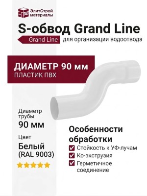 S-обвод Grand Line, Белый (RAL 9003)
