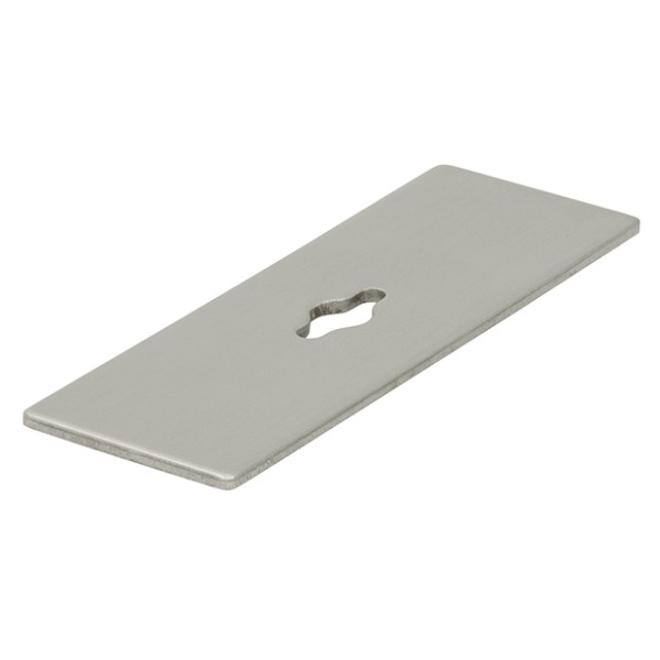Подложка под ручку 2511-72ZN27, материал Замак, отделка Сталь нержавеющая, 72*25*2 мм