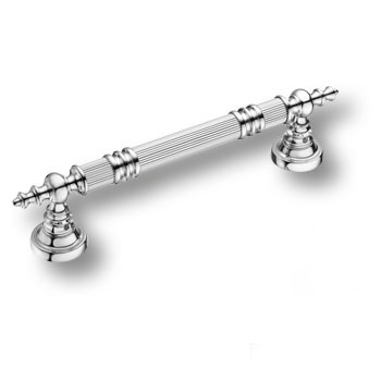 Ручка скоба 1012-005-25-35, материал Латунь, отделка Хром, 70*350*d=25 мм