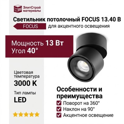 Светильник потолочный FOCUS 13.40 B
