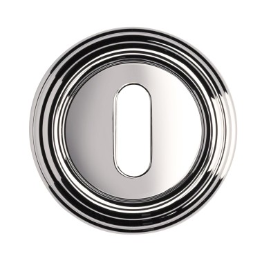 Дополнительные розетки для замка с межкомнатным ключом  KEY NB никель глянцевый 1053 R3BB, материал Латунь, отделка Никель, d=50 мм