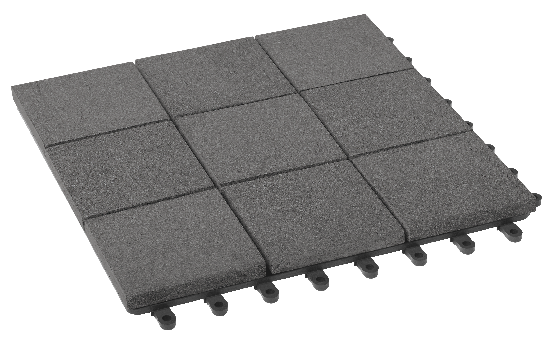 Модульный паркет ДПК GRINDERDECO Люкс 12 в цвете Серый базальт.