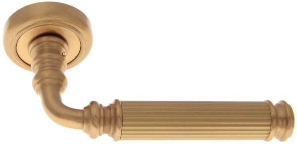 Дверная ручка на круглой розетке "RANIA" 290V латунь матовая, материал Латунь, отделка Латунь, 145*50 мм