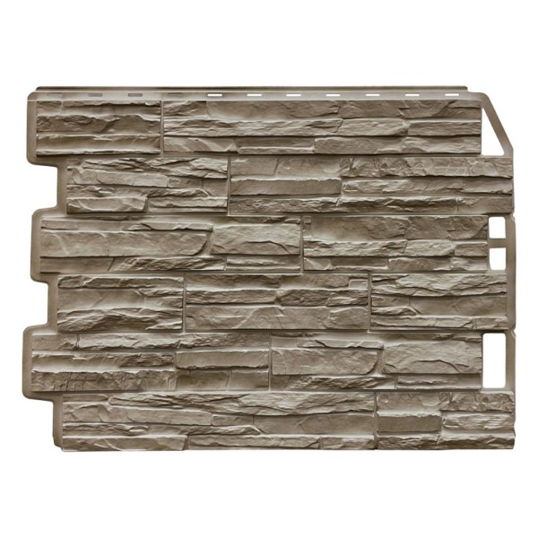 Фасадная панель FineBer, Скол, Цвет Дымчатый