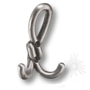 Крючок Dugum Hook Small-Silver, материал Замак, отделка Серебро, 28*61*87 мм