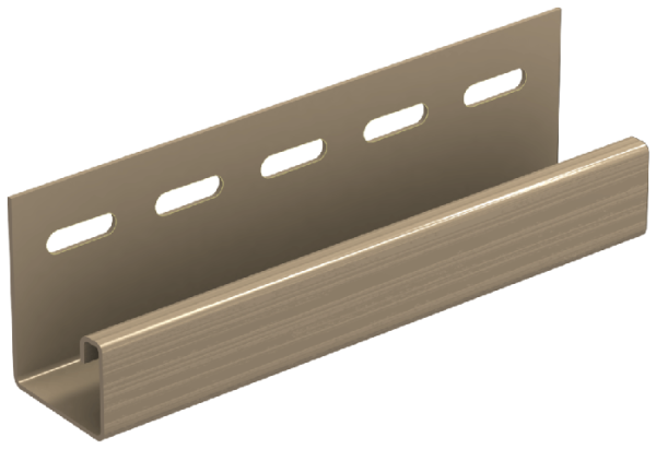 J-планка Ю-пласт, Классический стиль, Бежевый цвет.