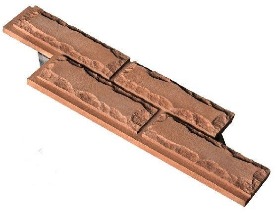 Фасадная плитка Кирисс Фасад Колотый кирпич