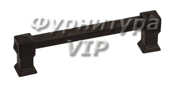 Ручка скоба KAPADOKYA-01L-04 128 мм черная, материал Замак, цвет Чёрный, отделка Черный, 152*18*40 мм