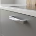 Ручка скоба Gamet UZ-819096-01, материал Замак, отделка Хром, 128*9*28 мм