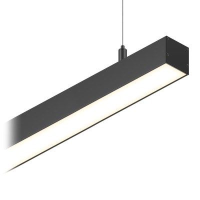 Подвесной светодиодный профиль LINEAR 3535 P BLACK + Box