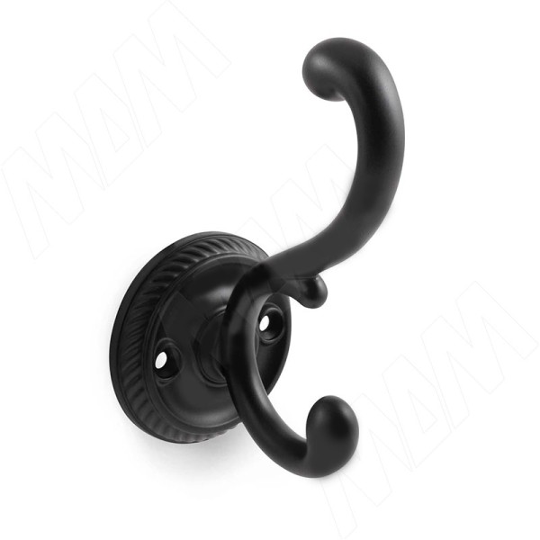 Крючок WAP.804.000.00N4, материал Замак, цвет Чёрный, отделка Черный, 115*57*80 мм