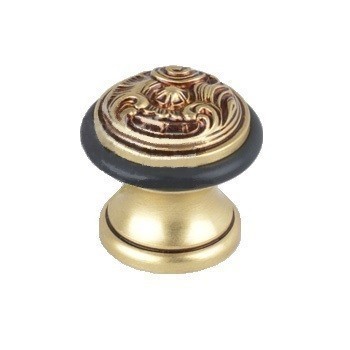 Ограничитель напольный С52200H OLD GOLD, материал Латунь, отделка Французское золото, 41*41 мм