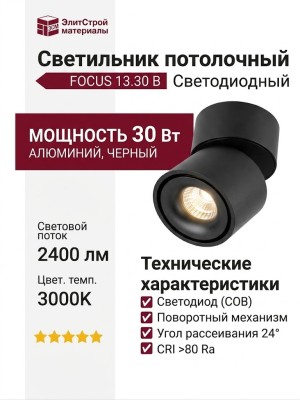 Светильник потолочный FOCUS 13.30 B