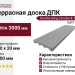 Террасная доска ДПК RusDecking Unodeck Titanio - Серый