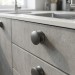 Ручка кнопка Giusti WPO.880.040.00G9, материал Замак, отделка Графит, 22*d=39,5 мм